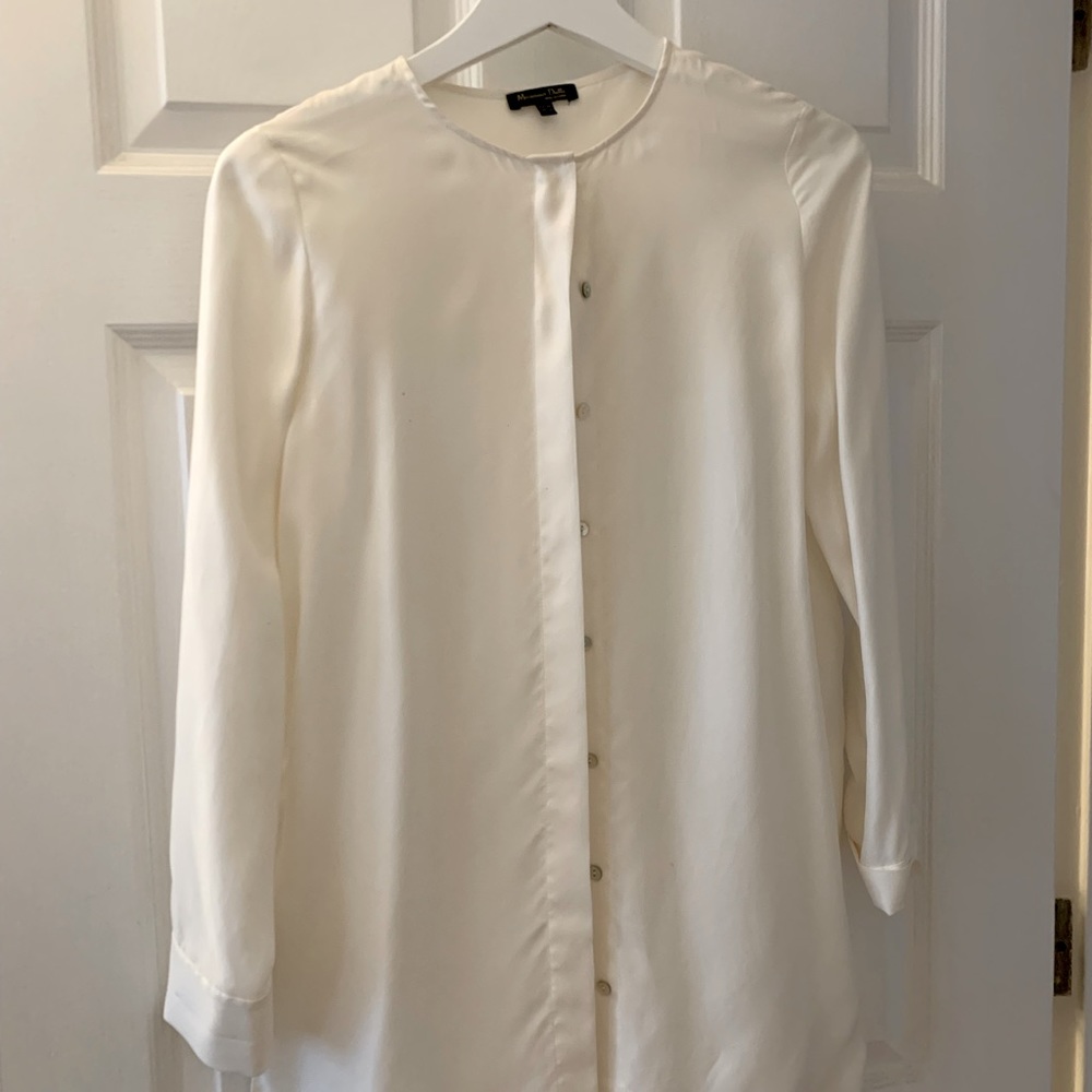Massimo Dutti, cream long sleeve top